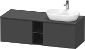 Duravit D-Neo Тумба под раковину справа с 2-мя ящ. 140x55x45,9h см, цвет: графит мат. DE4950R4949