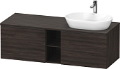 Duravit D-Neo Тумба под раковину справа с 2-мя ящ. 140x55x45,9h см, цвет: каштан темн. DE4950R5353