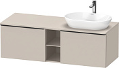 Duravit D-Neo Тумба под раковину справа 140x55x45,9h см, цвет: серо-коричневый мат. DE4950R9191