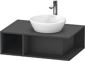 Duravit D-Neo Тумба под раковину подвесная 80x55x26h см, цвет: графит матовый DE495804949