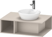 Duravit D-Neo Тумба под раковину подвесная 80x55x26h см, цвет: серо-коричневый матовый DE495809191