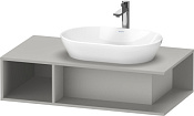 Duravit D-Neo Тумба под раковину справа подвесн. 100x55x26h см, цвет: бетонно-серый мат. DE495900707