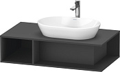 Duravit D-Neo Тумба под раковину справа подвесная 100x55x26h см, цвет: графит матовый DE495904949