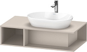 Duravit D-Neo Тумба под раковину справа 100x55x26h см, цвет: серо-коричневый мат. DE495909191