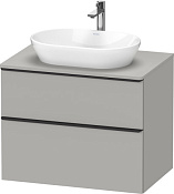 Duravit D-Neo Тумба под раковину с 2-мя ящ. 80x55x64,4h см, цвет: бетонно-серый мат. DE496700707