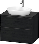 Duravit D-Neo Тумба под раковину подвесная с 2-мя ящ. 80x55x64,4h см, цвет: дуб черный DE496701616