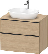 Duravit D-Neo Тумба под раковину подвесная с 2-мя ящ. 80x55x64,4h см, цвет: дуб натур. DE496703030