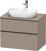 Duravit D-Neo Тумба под раковину подвесная с 2-мя ящиками 80x55x64,4h см, цвет: лен DE496707575