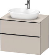 Duravit D-Neo Тумба под раковину с 2-мя ящ. 80x55x64,4h см, цвет: серо-коричневый мат. DE496709191