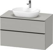 Duravit D-Neo Тумба под раковину с 2-мя ящ. 100x55x64,4h см, цвет: бетонно-серый мат. DE496800707