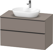 Duravit D-Neo Тумба под раковину подвесн. с 2-мя ящ. 100x55x64,4h см, цвет: базальт мат. DE496804343