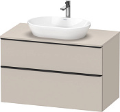 Duravit D-Neo Тумба под раковину с 2-мя ящ. 100x55x64,4h см, цвет: серо-коричневый мат. DE496809191