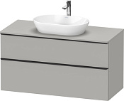 Duravit D-Neo Тумба под раковину с 2-мя ящ. 120x55x64,4h см, цвет: бетонно-серый мат. DE496900707