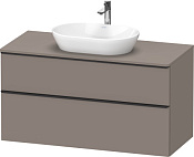 Duravit D-Neo Тумба под раковину подвесн. с 2-мя ящ. 120x55x64,4h см, цвет: базальт мат. DE496904343