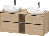 Duravit D-Neo Тумба под две раковины с 4-мя ящ. 140x55x64,4h см, цвет: дуб натур. DE4970B3030