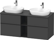 Duravit D-Neo Тумба под две раковины с 4-мя ящ. 140x55x64,4h см, цвет: графит мат. DE4970B4949