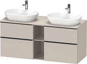 Duravit D-Neo Тумба под две раковины 140x55x64,4h см, цвет: серо-коричневый мат. DE4970B9191