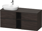 Duravit D-Neo Тумба под раковину слева с 4-мя ящ. 140x55x64,4h см, цвет: каштан темн. DE4970L5353