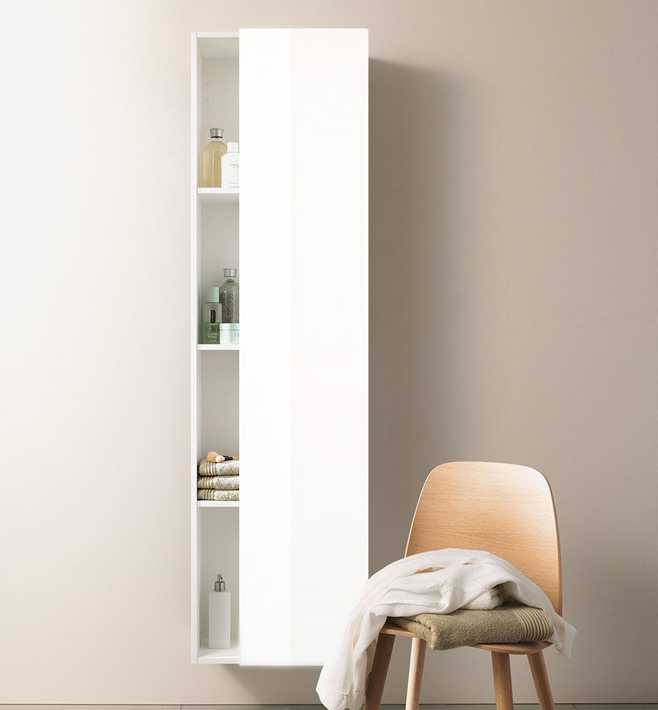 Duravit DuraStyle Шкаф-пенал подвесной 50х24x180h см, цвет: белый глянцевый DS1248R2222