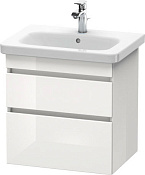 Duravit DuraStyle Тумба под раковину с 2-мя ящ. 58x44,8x61h см, цвет: белый глянц. DS648002222