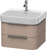 Duravit Happy D.2 Тумба под раковину подвесная с 2-мя ящ. 57,2x48x38h см, цвет: кашемир H2636301111