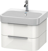 Duravit Happy D.2 Тумба под раковину с 2-мя ящ. 57,5x48x38h см, цвет: белый глянц. H2636302222