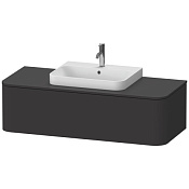 Duravit Happy D.2 Plus Тумба под консоль с 1-им ящ. 130x55x35,4h см, цвет: графит HP4942M8080