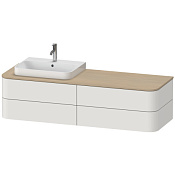 Duravit Happy D.2 Plus Тумба под консоль 160x55x40,8h см, цвет: скандинавский белый HP4973L3939