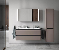 Duravit Ketho.2 Шкаф подвесной 40х36х176h см, цвет: серо-коричневый матовый K21329R91910000