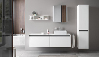Duravit Ketho.2 Шкаф подвесной 40х36х176h см, цвет: серо-коричневый матовый K21329R91910000