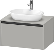 Duravit Ketho.2 Тумба под раковину 80x55x45,9h см, цвет: бетонно-серый мат. K24885007070000