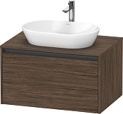 Duravit Ketho.2 Тумба под раковину с 1-им ящ. 80x55x45,9h см, цвет: орех темн. K24885021210000