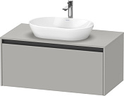 Duravit Ketho.2 Тумба под раковину 100x55x45,9h см, цвет: бетонно-серый мат. K24886007070000