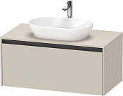 Duravit Ketho.2 Тумба под раковину 100x55x45,9h см, цвет: серо-коричневый супермат. K24886083830000