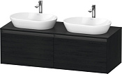 Duravit Ketho.2 Тумба под две раковины с 2-мя ящ. 140x55x45,9h см, цвет: дуб черный K24888B16160000