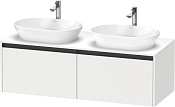 Duravit Ketho.2 Тумба под две раковины с 2-мя ящ. 140x55x45,9h см, цвет: белый мат. K24888B18180000