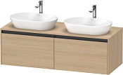 Duravit Ketho.2 Тумба под две раковины с 2-мя ящ. 140x55x45,9h см, цвет: дуб натур. K24888B30300000