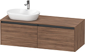 Duravit Ketho.2 Тумба под раковину слева 140x55x45,9h см, цвет: орех натур. K24888L79790000