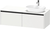 Duravit Ketho.2 Тумба под раковину 140x55x45,9h см, цвет: Gres Pietra Grey Opaco K24888R18180000