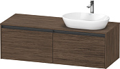 Duravit Ketho.2 Тумба под раковину справа 140x55x45,9h см, цвет: орех темн. K24888R21210000