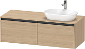 Duravit Ketho.2 Тумба под раковину справа 140x55x45,9h см, цвет: дуб натур. K24888R30300000