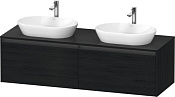 Duravit Ketho.2 Тумба под две раковины с 2-мя ящ. 160x55x45,9h см, цвет: дуб черный K24889B16160000