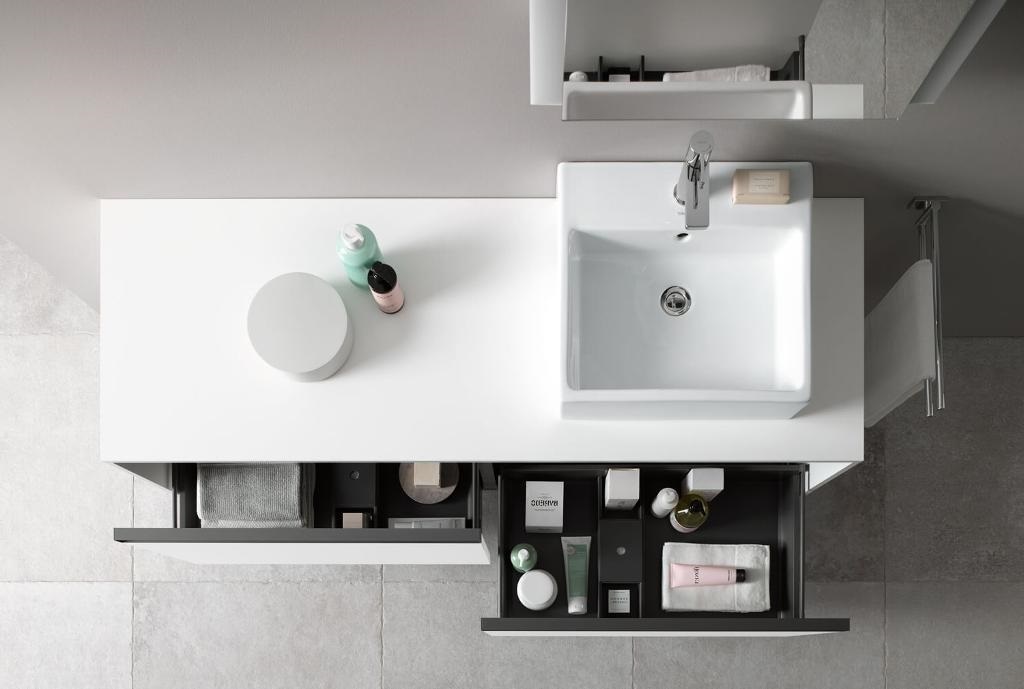 Duravit Ketho.2 Тумба под две раковины с 2-мя ящ. 160x55x45,9h см, цвет: орех темн. K24889B21210000