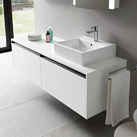 Duravit Ketho.2 Тумба под две раковины с 2-мя ящ. 160x55x45,9h см, цвет: орех темн. K24889B21210000