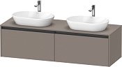 Duravit Ketho.2 Тумба под две раковины 160x55x45,9h см, цвет: базальт мат. K24889B43430000