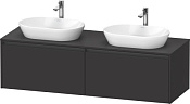 Duravit Ketho.2 Тумба под две раковины 160x55x45,9h см, цвет: графит супермат. K24889B80800000