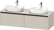 Duravit Ketho.2 Тумба под две раковины 160x55x45,9h см, цвет: серо-коричн. супермат. K24889B83830000