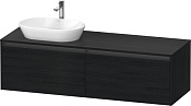 Duravit Ketho.2 Тумба под раковину слева 160x55x45,9h см, цвет: дуб черный K24889L16160000