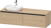 Duravit Ketho.2 Тумба под раковину слева 160x55x45,9h см, цвет: дуб натур. K24889L30300000