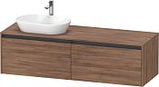 Duravit Ketho.2 Тумба под раковину слева 160x55x45,9h см, цвет: орех натур. K24889L79790000